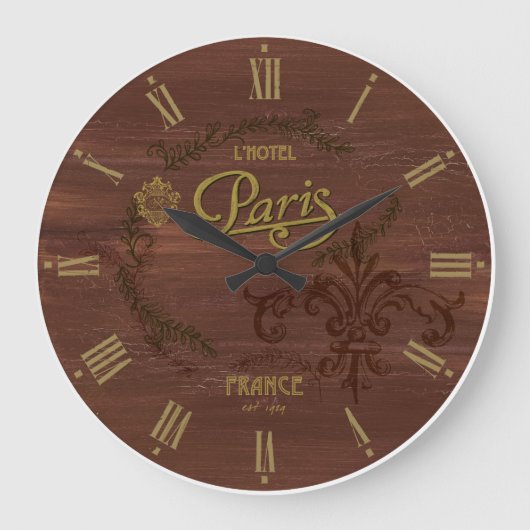 L'Hotel Paris  look Decorative Clock Grote Klok (Voorkant)