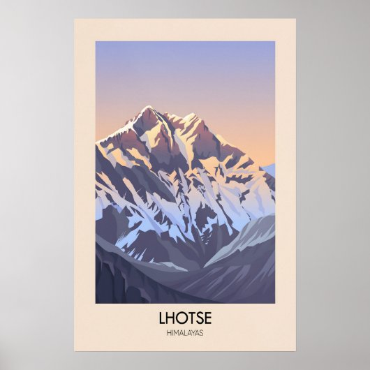 Lhotse Berg Himalaya Poster (Voorkant)