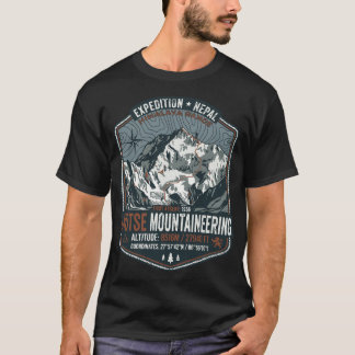 LHOTSE NEPAL EXPEDITIE BERG DESIGN T-SHIRT BADGE