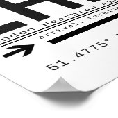 LHR London Heathrow Airport Call Letters Poster (Hoek)