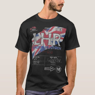 LHR London Heathrow Intl Airport luchtvaartmaatsc T-shirt