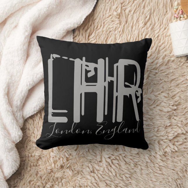 LHR London Heathrow Luchthaven  Kussen (Deken)