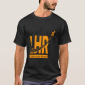 LHR London Hethrow luchthaven beste van de wereld T-shirt (Voorkant)
