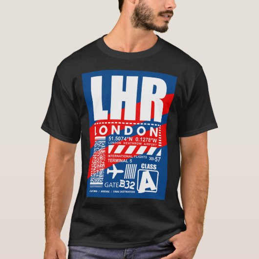 LHR Luchthaven Londen T-shirt (Voorkant)