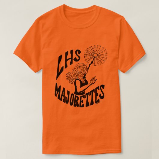 LHS Band Majorettes T-shirt (Design voorkant)