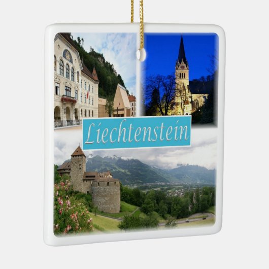 LI003 VADUZ Liechtenstein, Keramisch Ornament (Rechts)