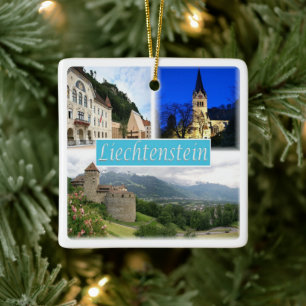 LI003 VADUZ Liechtenstein, Keramisch Ornament