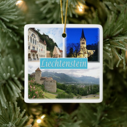 LI003 VADUZ Liechtenstein, Keramisch Ornament (Boom)