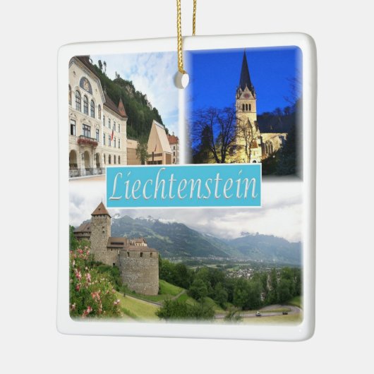 LI003 VADUZ Liechtenstein, Keramisch Ornament (Links)