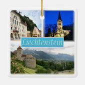 LI003 VADUZ Liechtenstein, Keramisch Ornament (Achterkant)