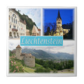 LI003 VADUZ Liechtenstein, Tegeltje (Voorkant)
