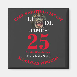 LI DL Cage Fighting Circuit in het Warehouse Magneet