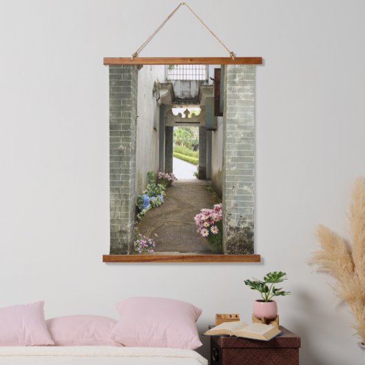 Li Garden Serie: Bloemengang Hangend Wandkleed (Slaapkamer)