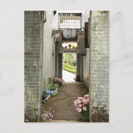 Li Garden Serie - Het Bloemengedeelte Briefkaart (Voorkant)