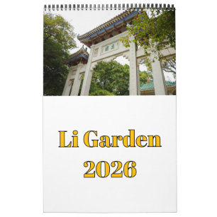 Li Garden-serie: Reis door de seizoenen 2026 Kalender