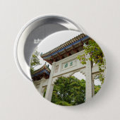 Li Garden-serie: toegangspoort tot sereniteit Ronde Button 7,6 Cm (Voorkant /achterkant)