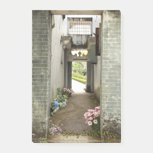 Li Garden Serie: Verborgen Lente Notitieblok Post-it® Notes (Voorkant)