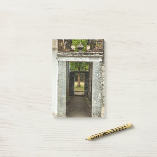Li Garden Series: Paths of Tranquility Notepad Post-it® Notes (Op bureau)