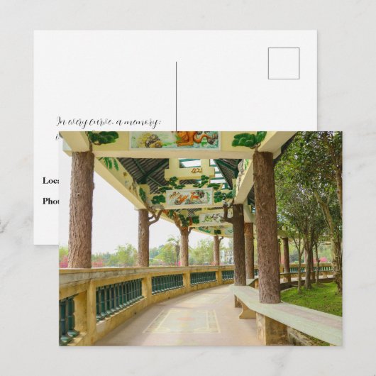 Li Garden Series: waar Natuur kunst ontmoet Briefkaart (Voorkant / Achterkant)