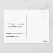 Li Garden Series: waar Natuur kunst ontmoet Briefkaart (Achterkant)