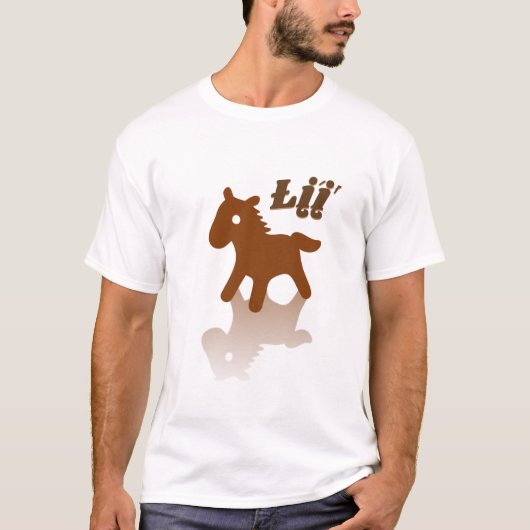 Łį́į́ʼ - paard in navajo t-shirt (Voorkant)