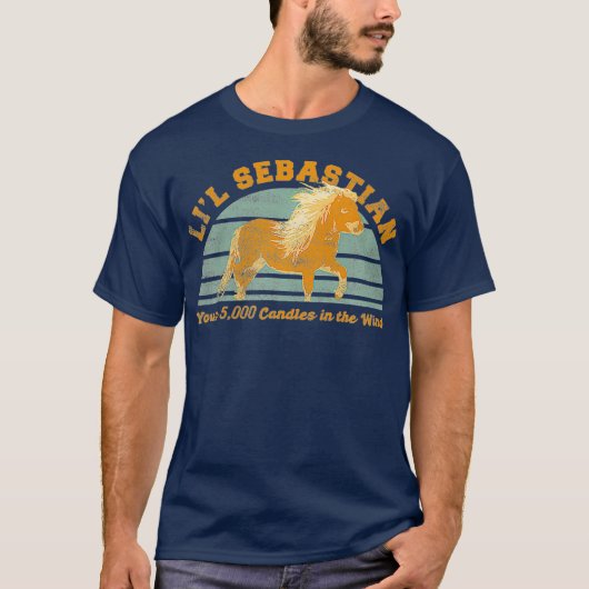 Li l Sebastian Je bent 5000 kaarsen in de wind T-shirt (Voorkant)