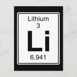 Li - Lithium Briefkaart