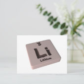 Li Lithium Briefkaart (Staand voorkant)