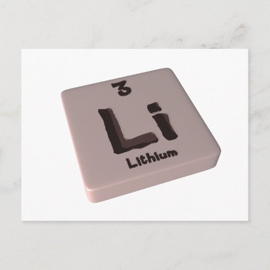 Li Lithium Briefkaart (Voorkant)