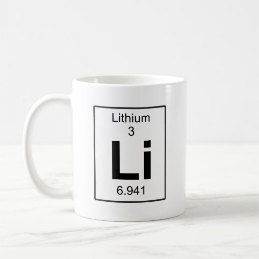 Li - Lithium Koffiemok (Links)