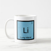 Li - Long Island Funny Chemistry Element Symbol T Koffiemok (Links)