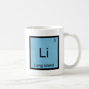 Li - Long Island Grappig Chemie Element Symbool T Koffiemok