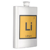 Li - Periodieke tabelsymbool voor lithiumchemie Flacon (Rechts)