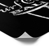Li, Surf Club Retro Surfplank  Poster (Hoek)