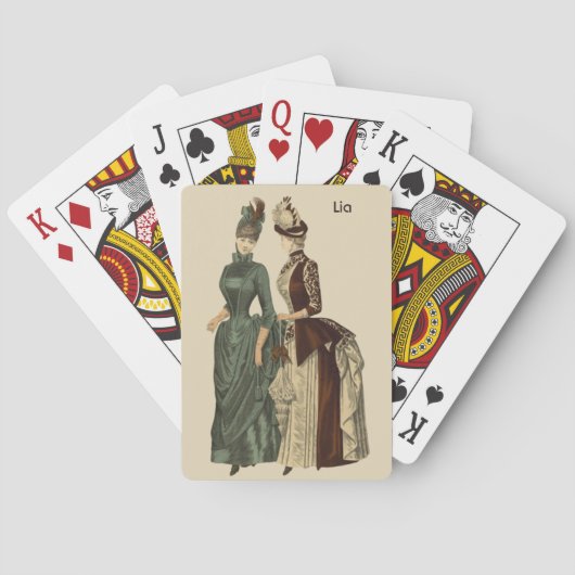 LIA ~ VINTAGE MODE ~ KOSTUMS ~ POKERKAARTEN (Achterkant)