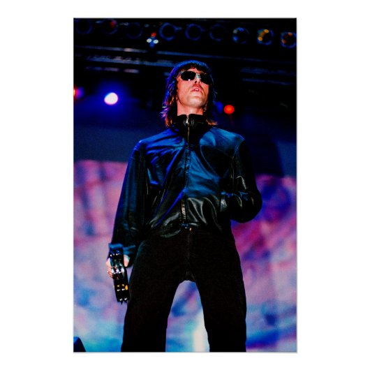Liam Gallagher Oasis Reading Rock Festival Perfect Poster (Voorkant)