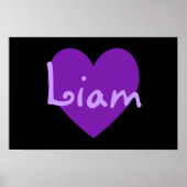 Liam in Paars Poster (Voorkant)