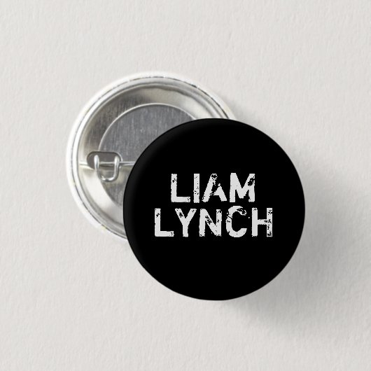 LIAM LYNCH PIN RONDE BUTTON 3,2 CM (Voorkant /achterkant)