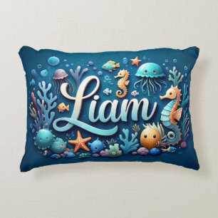 Liam Naam Ocean Theme Decoratief Zee Leven Accent Kussen