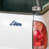 Liam Name blue Aufkleber Sticker Autoaufkleber (Op Truck)