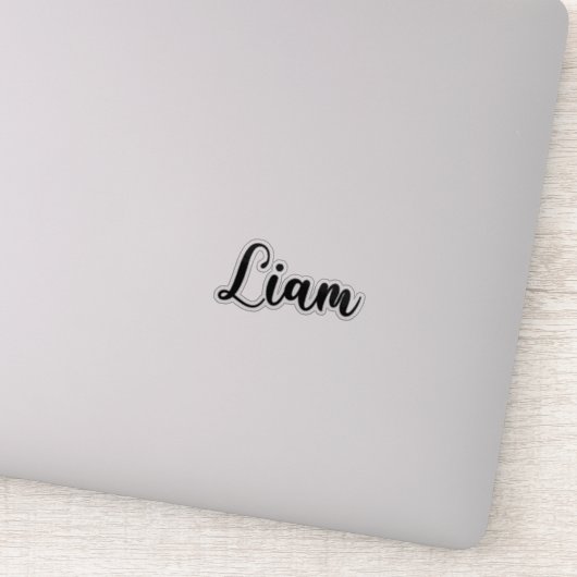 Liam Name - handgeschreven kalligrafie Sticker (Detail)