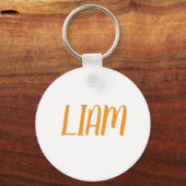 Liam name Metal ring keychain (Achterkant)