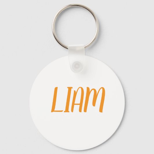 Liam name Metal ring keychain (Achterkant)