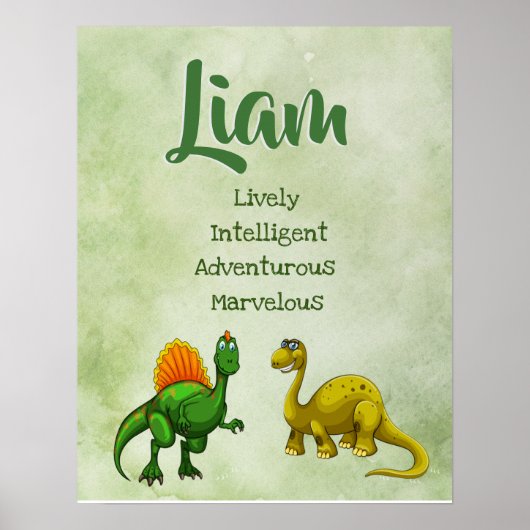 Liam Name Poster (Voorkant)