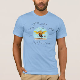 LIAM-peptide, Bij-4 met aangepaste tekst, licht T-shirt