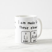 Liam periodieke tabel naam mok (Voorkant rechts)