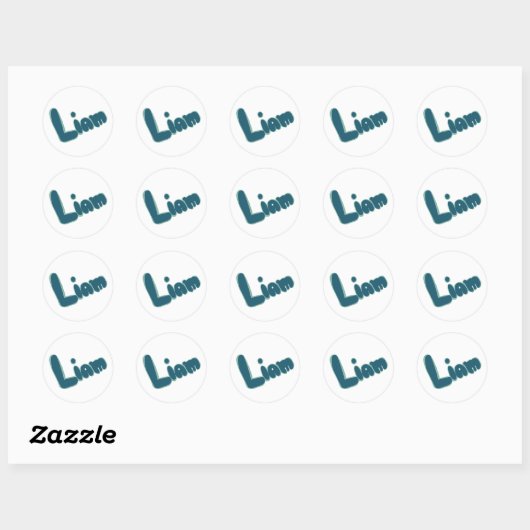 Liam Ronde Sticker (Vel)
