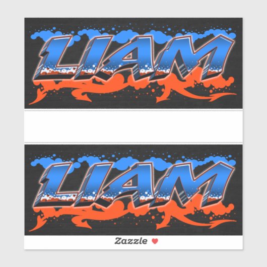 Liam Vorname Name Graffiti Aufkleber Sticker (Vel)