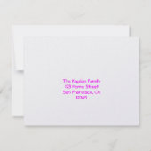 Liana Claire RSVP Briefkaart (Achterkant)