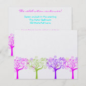 Liana Claire Shimmery Bat Mitzvah Sweet 16 Party Kaart (Voorkant / Achterkant)